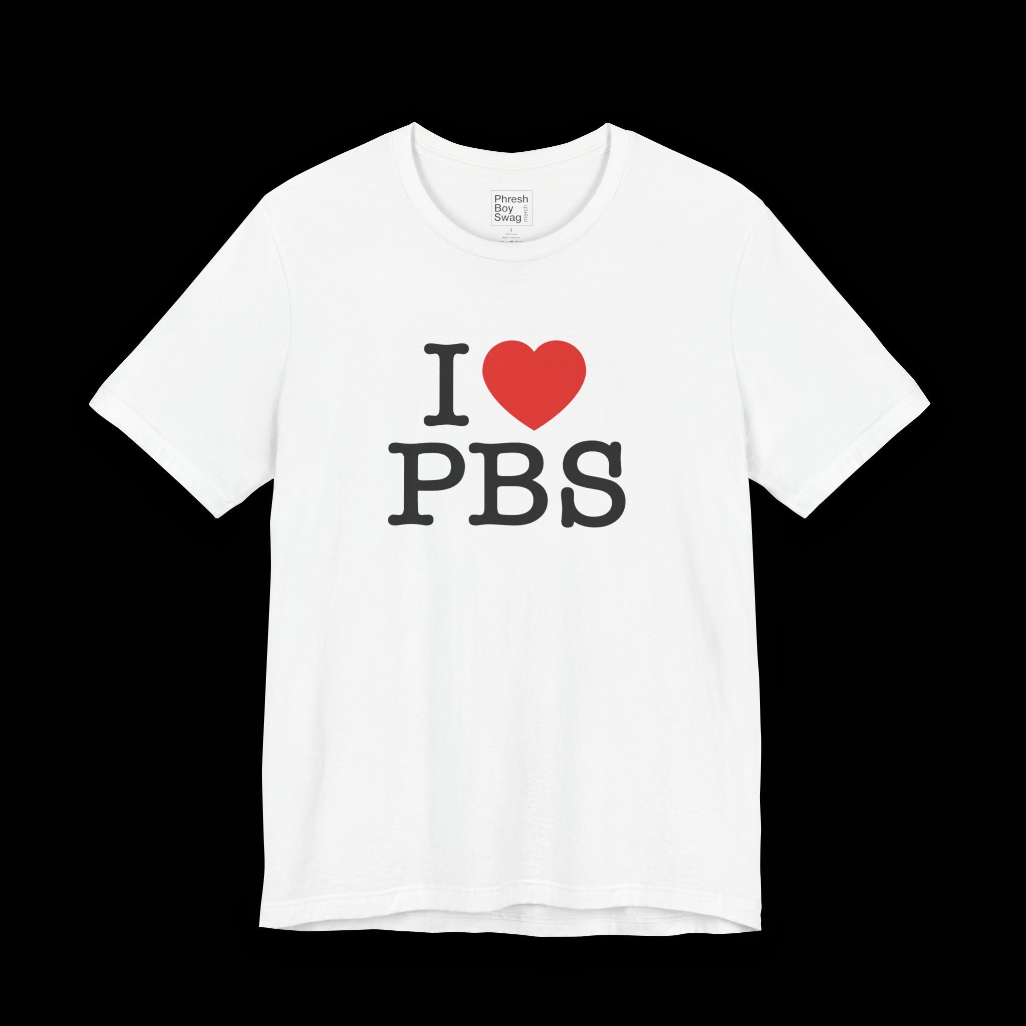 I ❤️ PBS White Tee
